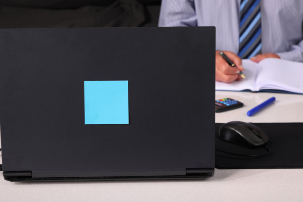 蓝色便利贴纸图片下载