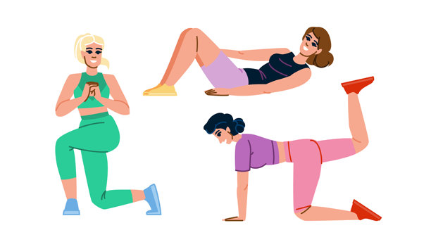 步适运动腿向量图片下载