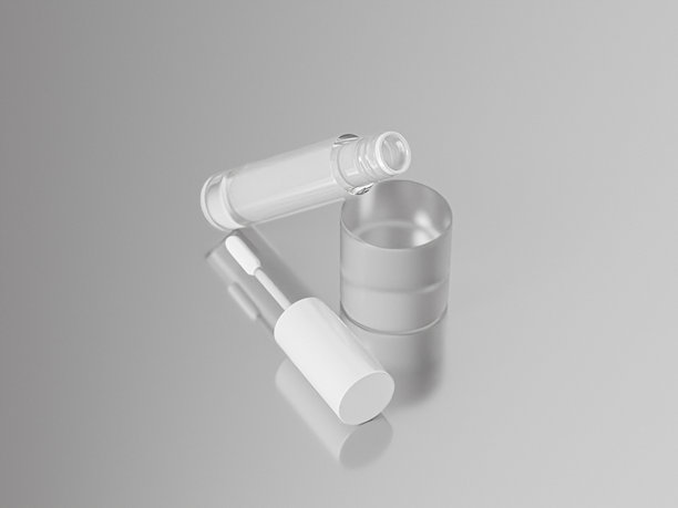 空的标记液体口红容器模型图片下载