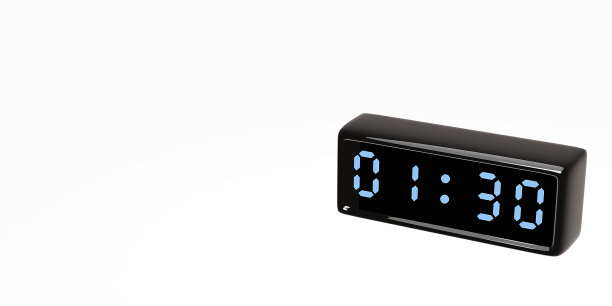 数字时钟插图。3D渲染。图片下载