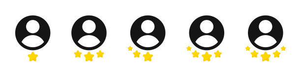 用户头像。用户图标。人物图标。网站用户图标。用户矢量插图。反馈图标。用户满意度。用户评分。图片下载