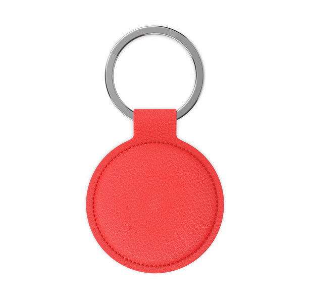 空白皮革钥匙圈标签。图片下载