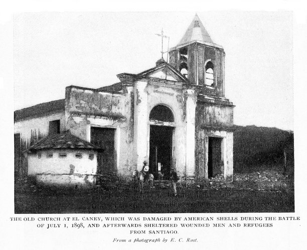古巴埃尔卡尼教堂轰炸，美西战争，19世纪世界史图片下载