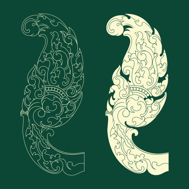 柬埔寨高棉传统艺术装饰品图片下载