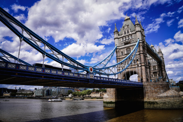 伦敦塔桥历史建筑特征，建筑细节，英国伦敦东区南华克图片下载