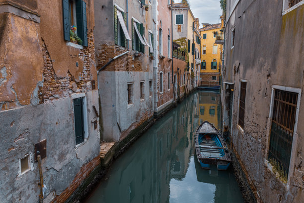 意大利威尼斯美丽的运河街道图片下载