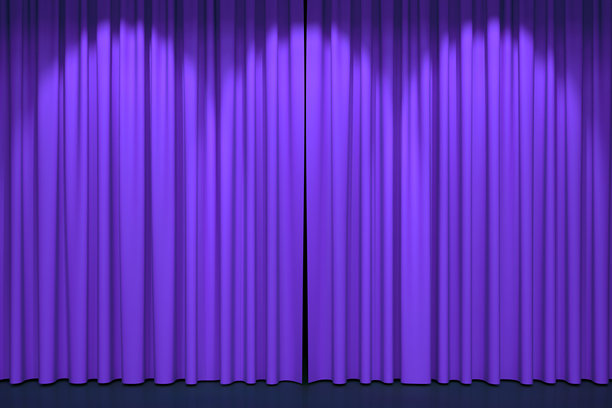 奢华的舞台或窗帘，逼真的3D插图图片下载