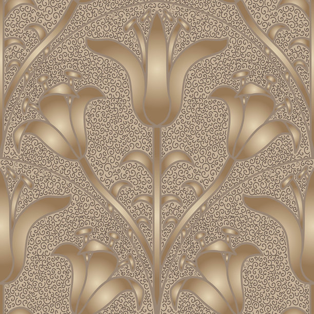 装饰性百合，手绘花卉。图片下载