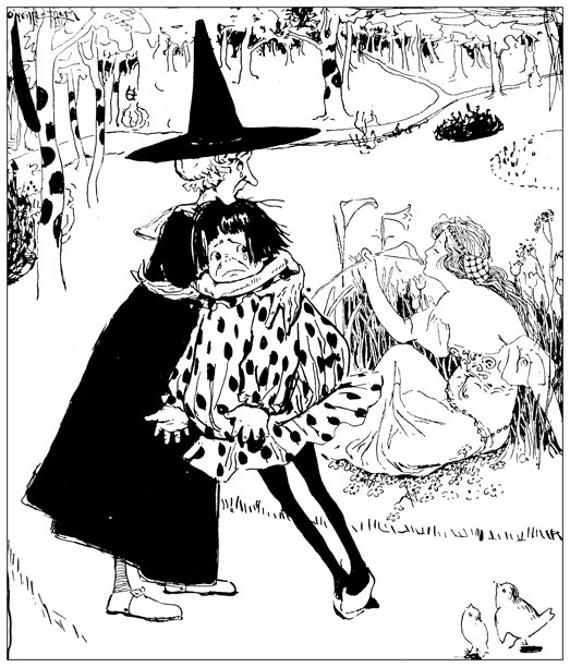 古董图像：“一个女巫和一些被施了魔法的人的故事”图片下载