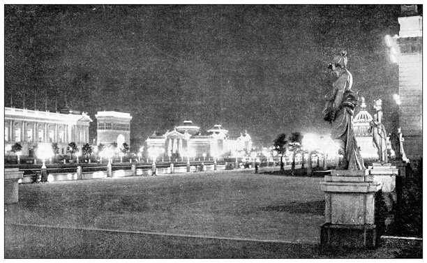 古董图像：跨密西西比博览会，宏伟庭院图片下载