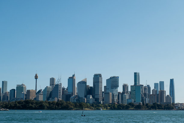 悉尼中央商务区春季风貌图片下载