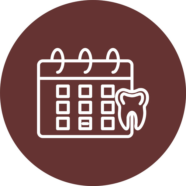 牙科预约电话圆形图标图片下载