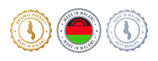 马拉维制造 - 带有地图和国旗的邮票套装。最佳品质。原产品。图片下载