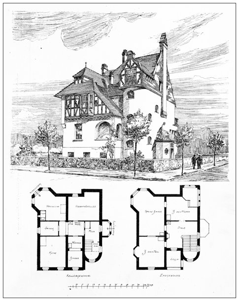 19世纪建筑：德国苏登德图片下载