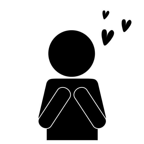 心脏和心动的人物图标图片下载