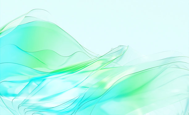 美丽的3D背景，展现玻璃在风中飘动的画面图片下载