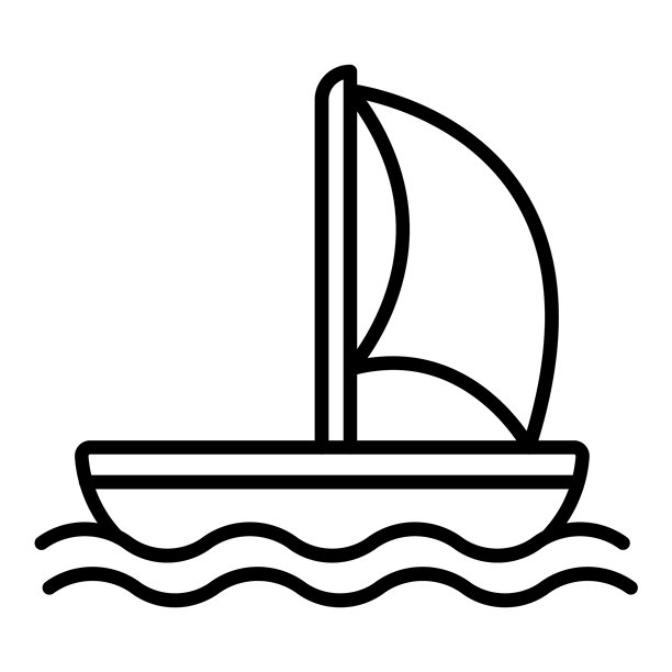 水花船图标风格图片下载