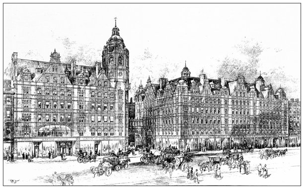 19世纪建筑：格拉斯哥大都会酒店图片下载