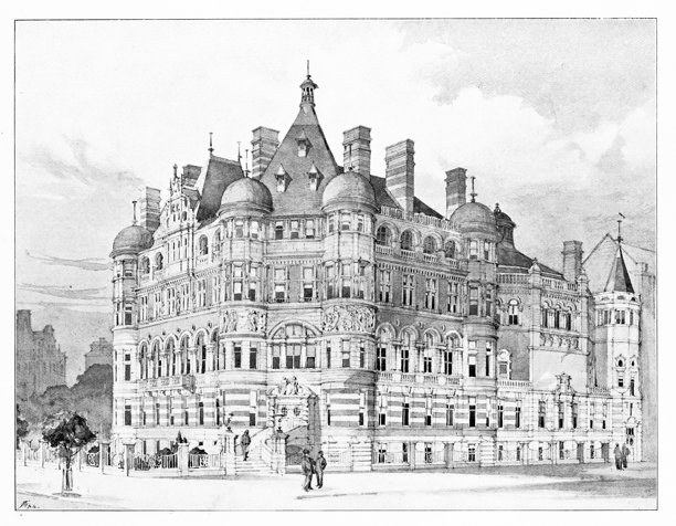 19世纪建筑：大都会收容委员会，维多利亚堤岸图片下载