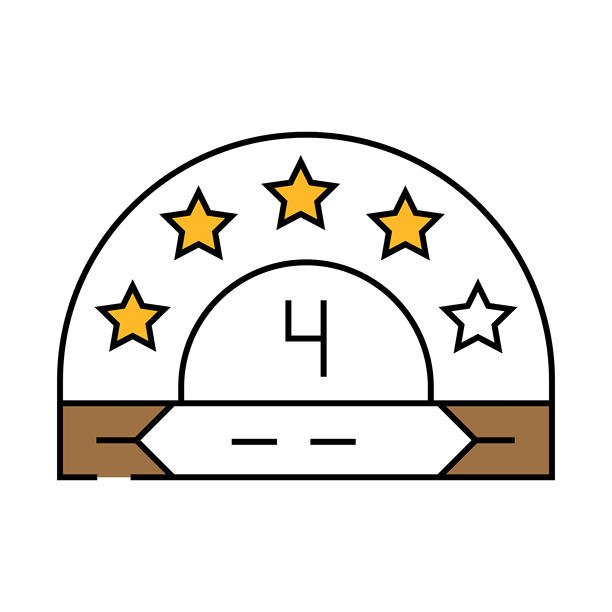 能源之星评级绿色生活图标彩色插图图片下载