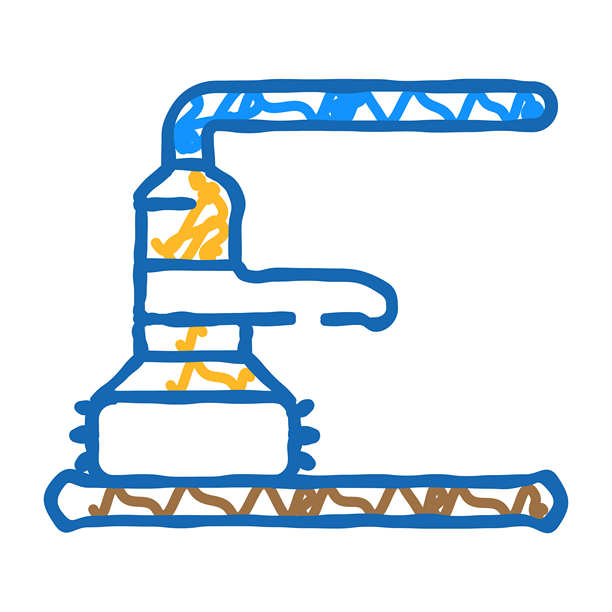 表面处理制造工程师图标涂鸦插图图片下载