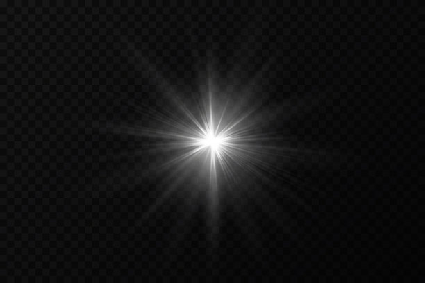 背景是光束或阳光束的矢量图。它展示了一种抽象的金色光芒，像聚光灯一样闪烁和闪耀，金色阳光在透明背景上闪烁。图片下载