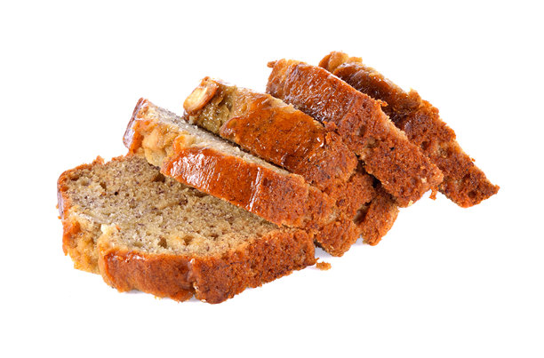 传统面包在白色背景上图片下载