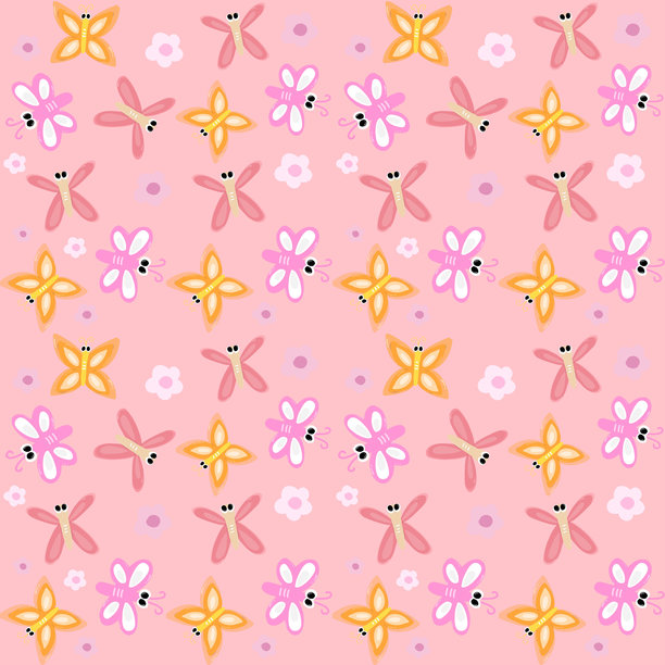 蝴蝶和蜻蜓的背景图像图片下载