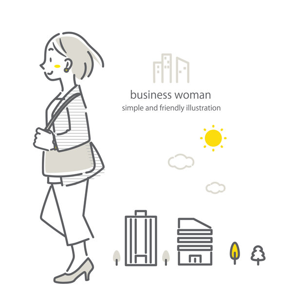 激励员工，简单而时尚的插图图片下载