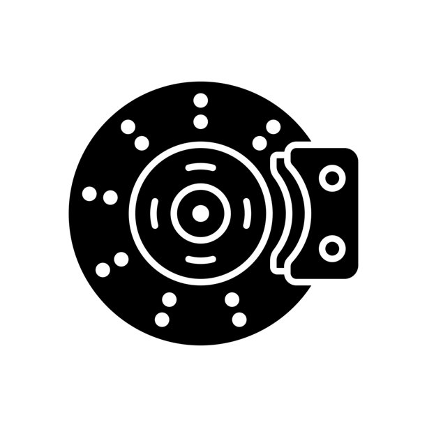 盘式刹车图标矢量设计模板，简单而干净图片下载