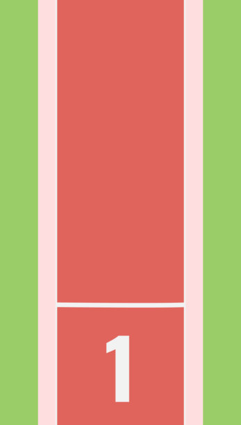 跑道上的起跑线。矢量插图图片下载