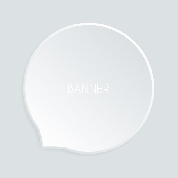 对话气泡横幅模型。扁平风格。矢量图标图片下载