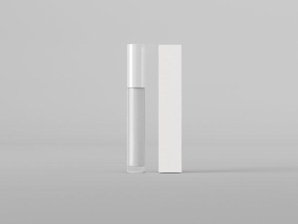 白色高筒化妆品包装及盒子模型图片下载