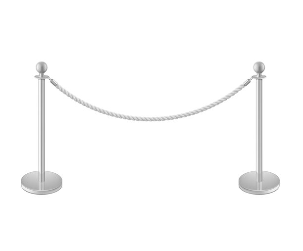 带绳隔离带的控制障碍柱模型。图片下载