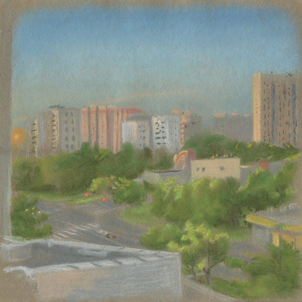 城市十字路口图片下载