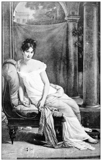 古董图像：女肖像，雷卡米耶夫人图片下载