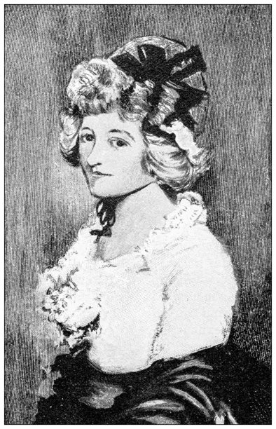 古董图像：女性肖像，奈尔·格温图片下载