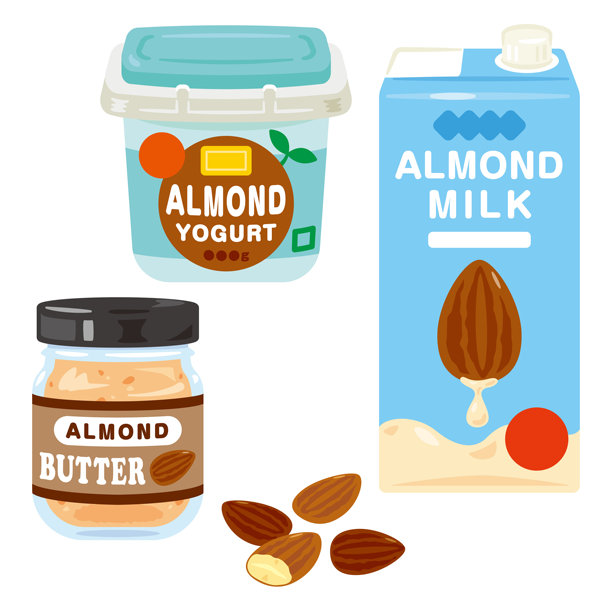 含有杏仁的食品系列图片下载