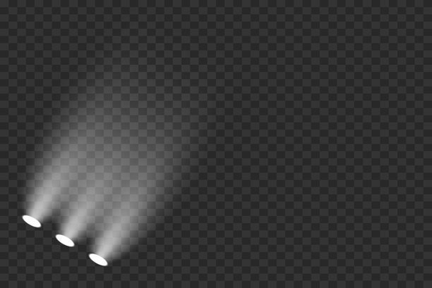 聚光灯的光效。讲台照明。图片下载