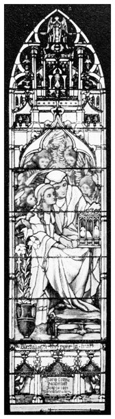 古董图像：制作彩色玻璃窗图片下载