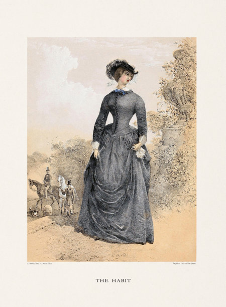 维多利亚时代的女士骑马图图片下载