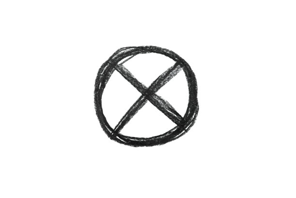 白色背景上的黑色禁止标志图片下载