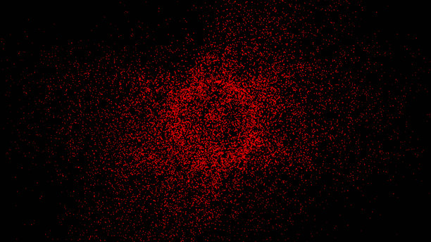 抽象的五彩纸屑爆炸矢量图。原子粒子光线色彩抽象图片下载