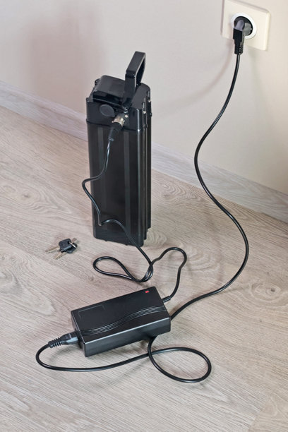 在家用主电源为自行车电池充电。图片下载