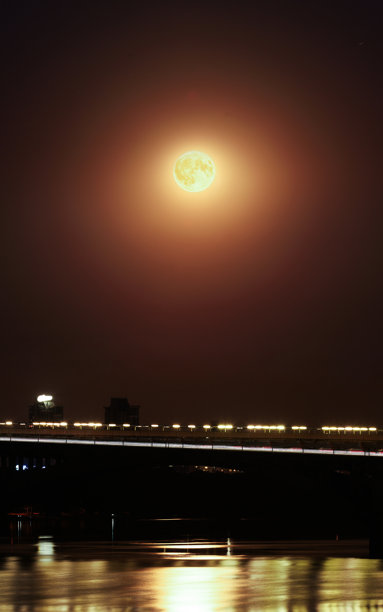 水瓶座的满月。图片下载