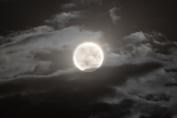 水瓶座的满月。图片下载