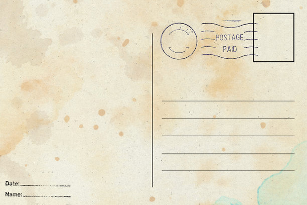 旧明信片背面有污渍图片下载