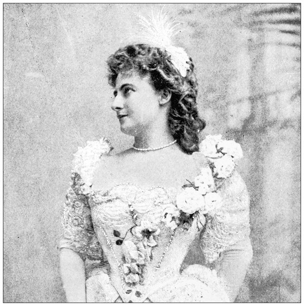 古董图片：女演员，弗朗西斯·萨维尔图片下载