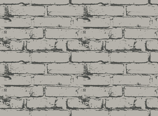 黑白无缝砖墙图案图片下载