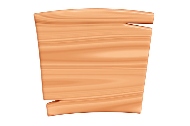 带裂纹的木制矩形牌匾文本框3D卡通渲染插图图片下载